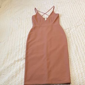 Miss Guided Pink Pencil Dress